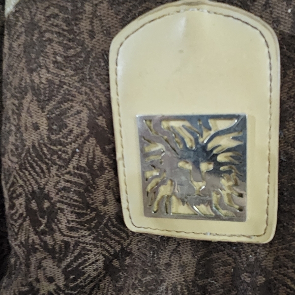 Anne Klein Brown and Cream Tote with Structured Design - Picture 2 of 15